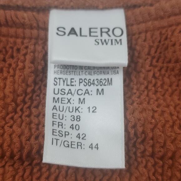 Pacsun | Salero Swim Eco Brown High Cut Scoop Bikini Bottom, Size Medium - Picture 5 of 9